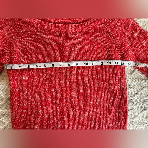Sale! American Eagle Cotton Rich Coral Long Sleeve Sweater Women’s Size Small - Picture 16 of 16